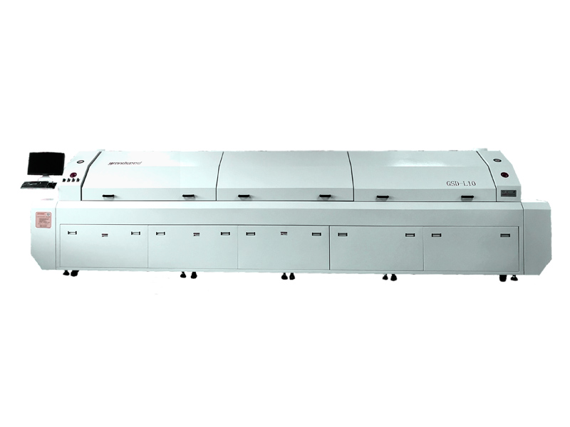 Large ten-temperature zone lead-free reflow soldering equipment GSD-L10